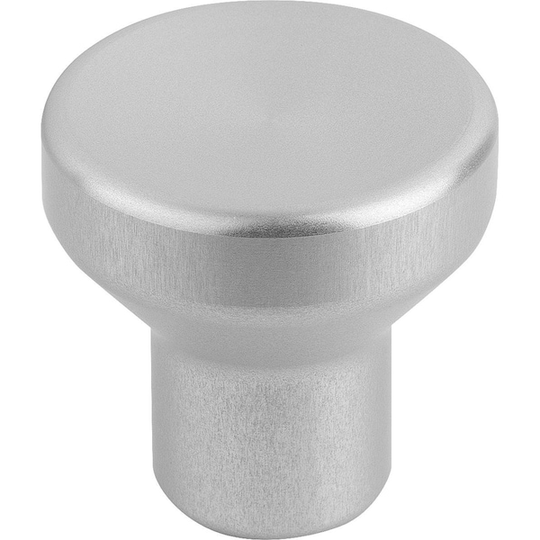 Mushroom Knob Size:4 D=M10, D1=40, Aluminum Natural Anodized